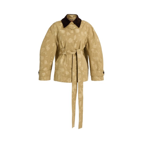 Erdem Poppy Cotton Jacquard Oversize Jacket
