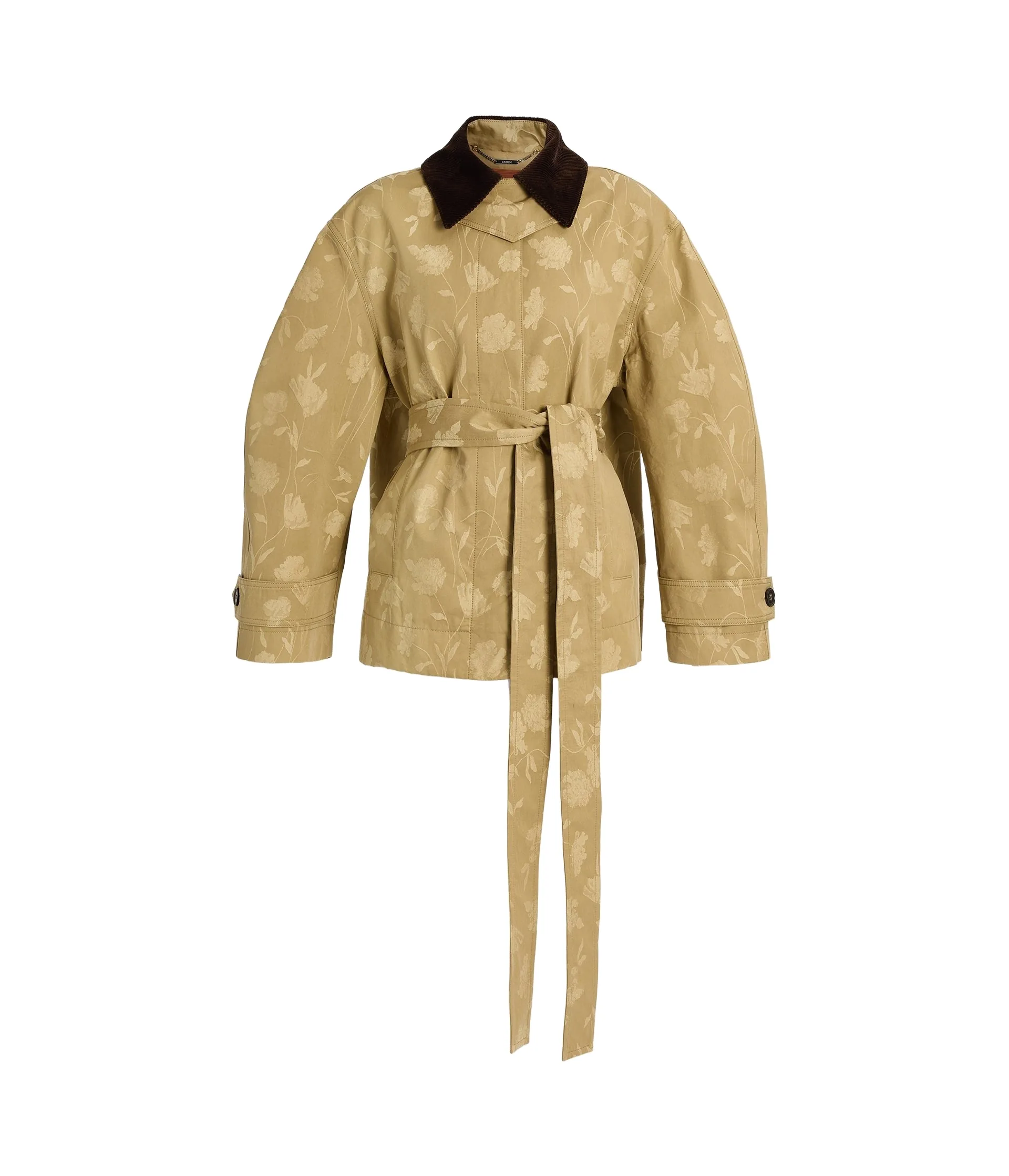 Poppy Cotton Jacquard Oversize Jacket