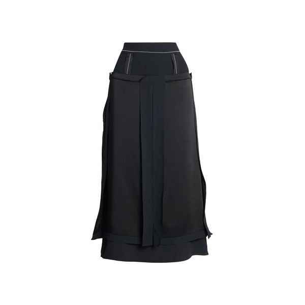 Erdem Satin Cady Midi Skirt