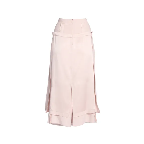 Erdem Satin Cady Midi Skirt, view 2