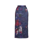 Erdem Textured Satin Pencil Skirt