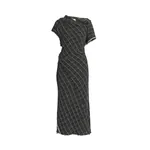 Erdem Tweed Asymmetric Midi Dress