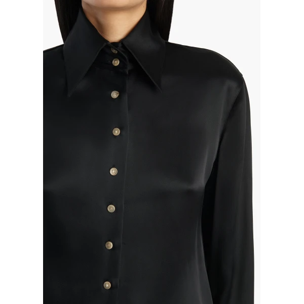 Khaite Ivy Top in Black, view 5