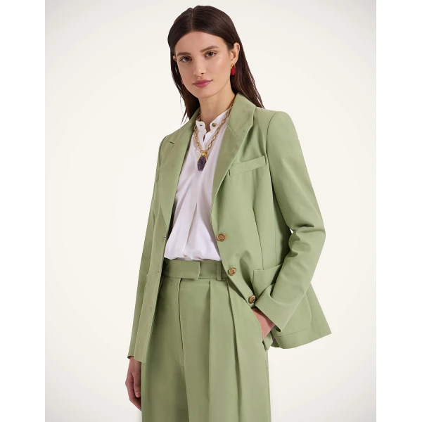 La Double J 24/7 Jacket in Solid Green, view 2