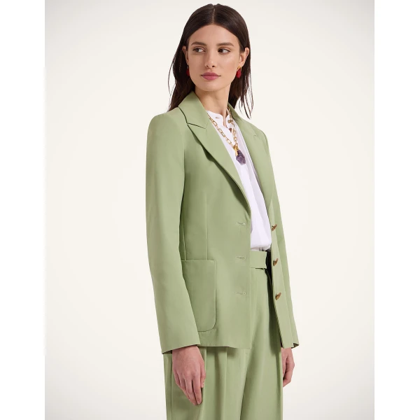 La Double J 24/7 Jacket in Solid Green, view 4