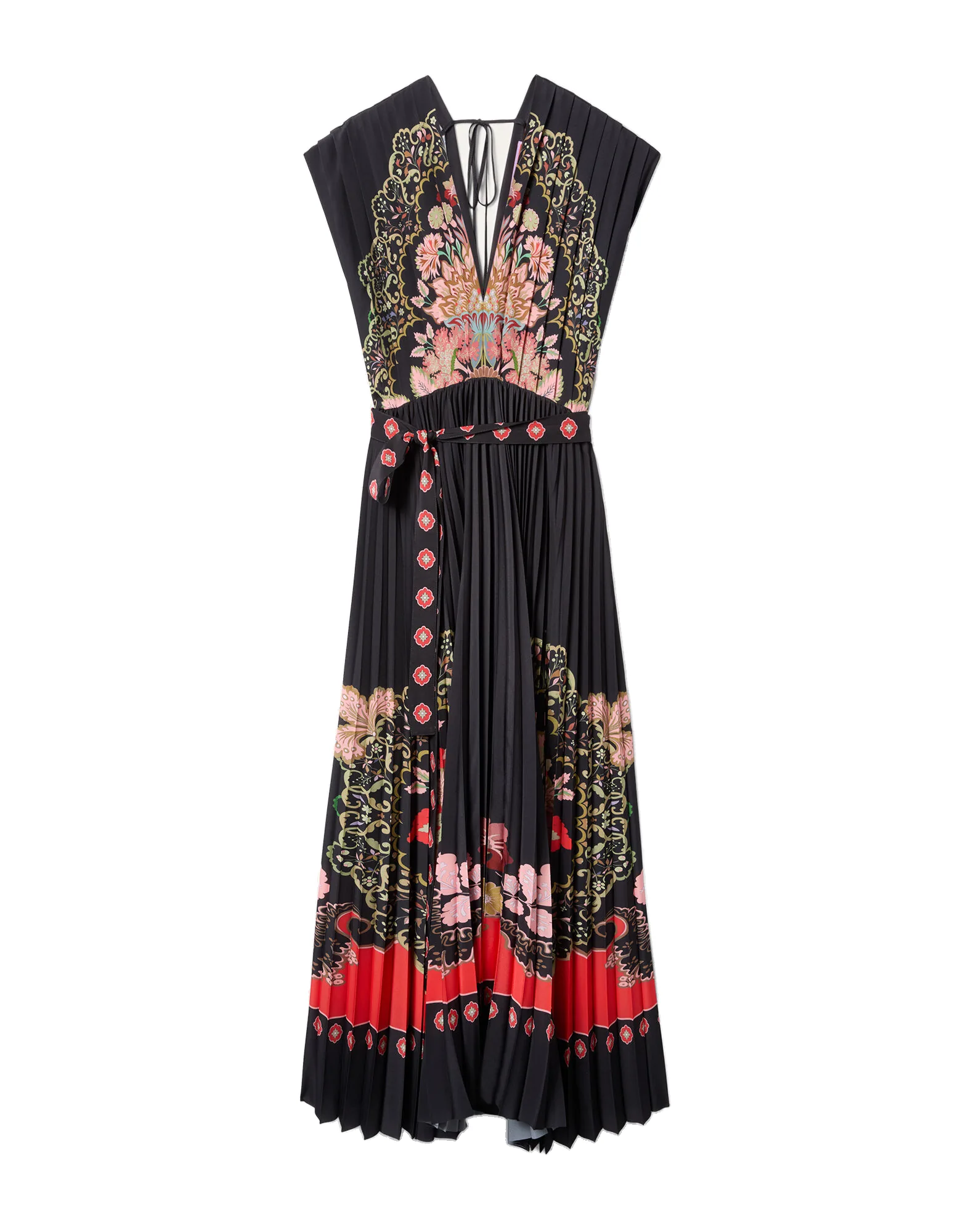 La DoubleJ Accordion Dress in Cornucopia Placée Black - Dresses - Milanese Maximalist Fashion at Luxury Shoes La Double J Accordion Dress in Cornucopia Placée Black