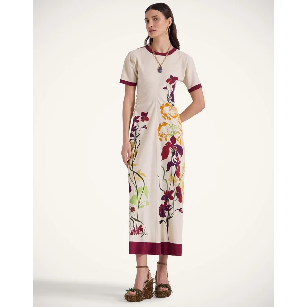 La Double J Angelica Dress in Corsage Placée Ivory, view 4