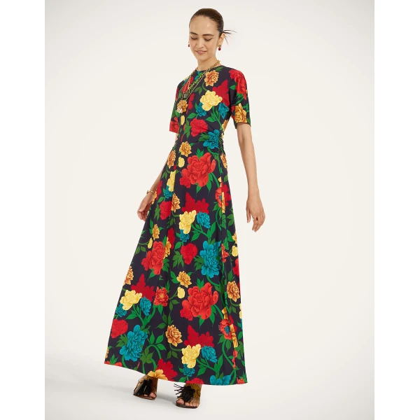 La Double J Angelica Dress in Queen Peony Blue, view 4
