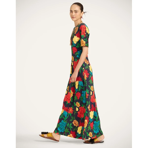 La Double J Angelica Dress in Queen Peony Blue, view 5