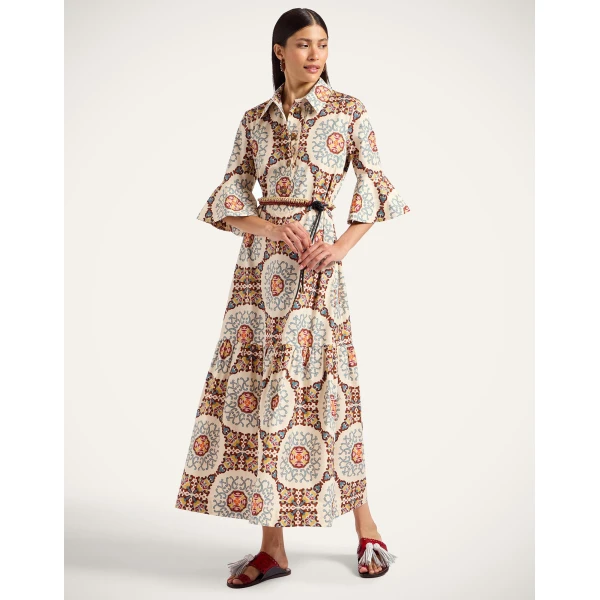 La Double J Artemis Dress in Ballata Ivory, view 2