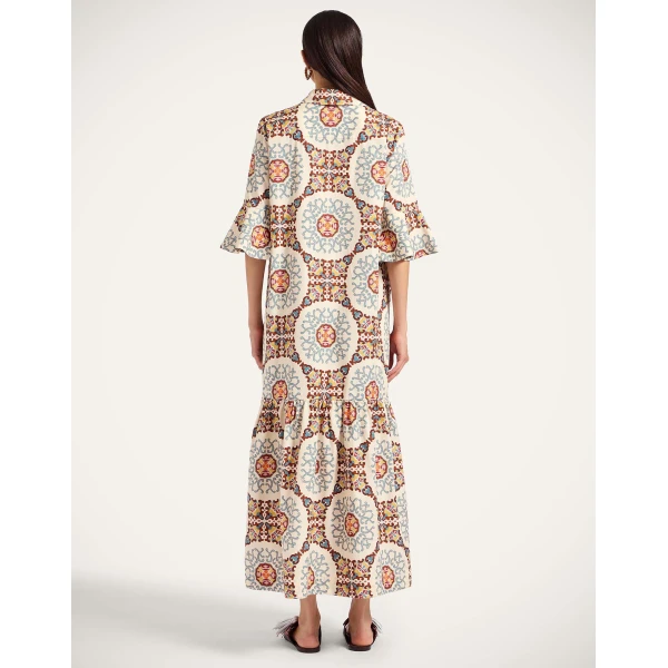 La Double J Artemis Dress in Ballata Ivory, view 3