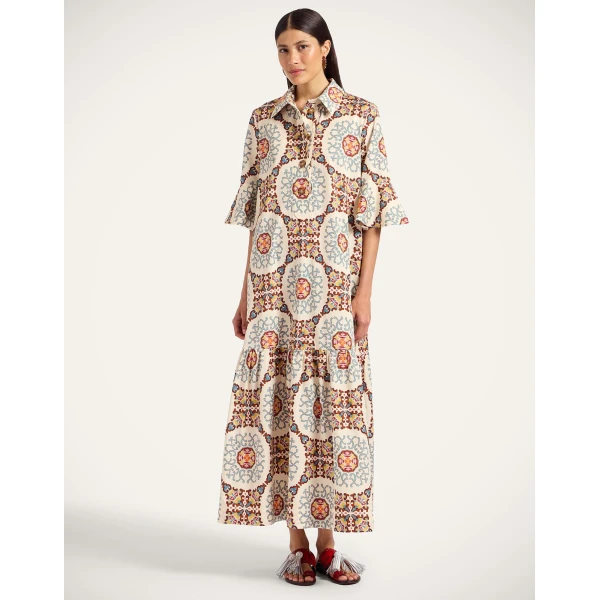 La Double J Artemis Dress in Ballata Ivory, view 4