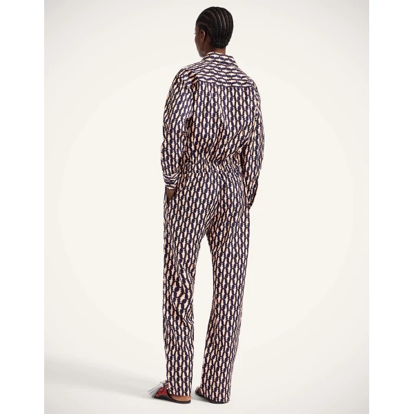 La Double J Aviator Jumpsuit in Pesciolini Blue, view 3