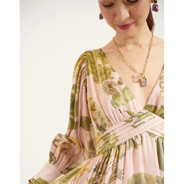 La Double J Beaming Dress in Coven Pink, view 5