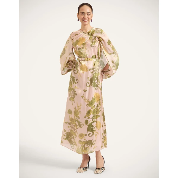 La Double J Brigid Dress in Coven Pink, view 2