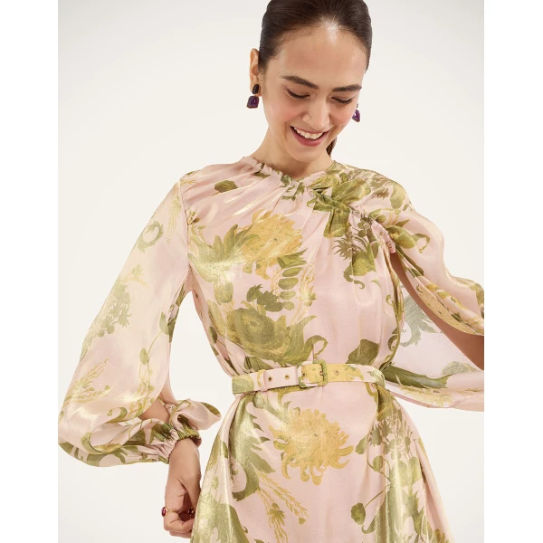 La Double J Brigid Dress in Coven Pink, view 4