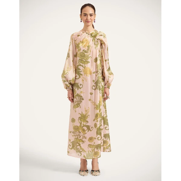 La Double J Brigid Dress in Coven Pink, view 6