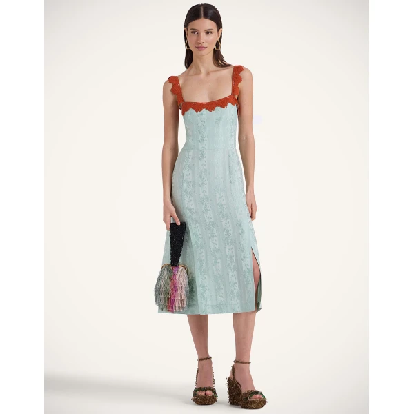 La Double J Buy Me A Martini Dress in Pekin Mint, view 4