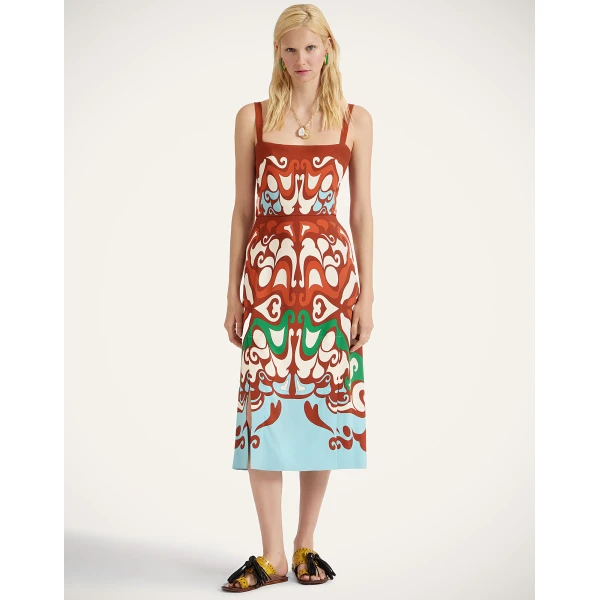 La Double J Buy Me A Martini Dress in Phoenix Placée Light Blue, view 2