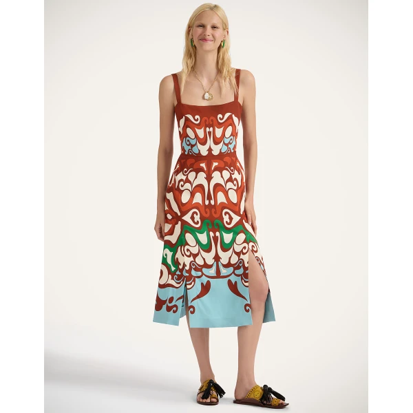 La Double J Buy Me A Martini Dress in Phoenix Placée Light Blue, view 4
