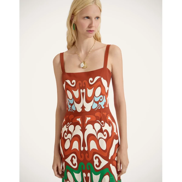 La Double J Buy Me A Martini Dress in Phoenix Placée Light Blue, view 5
