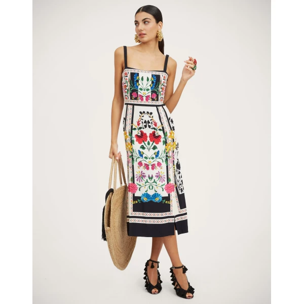 La Double J Buy Me A Martini Dress in Plaza Placée Ivory, view 2
