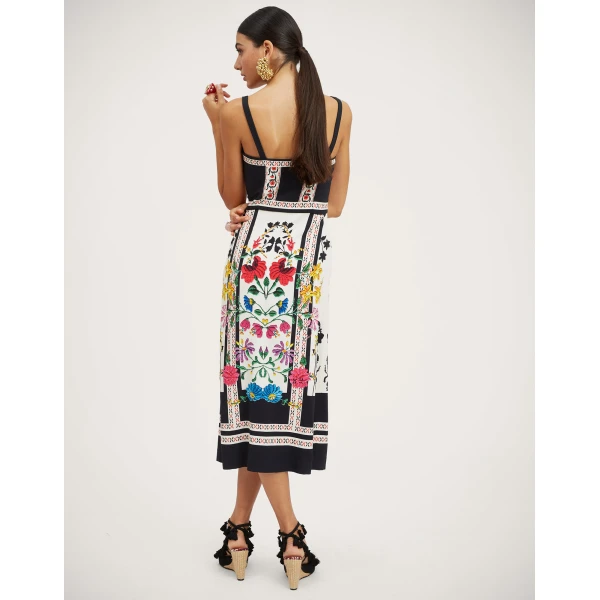 La Double J Buy Me A Martini Dress in Plaza Placée Ivory, view 3