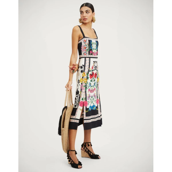 La Double J Buy Me A Martini Dress in Plaza Placée Ivory, view 4