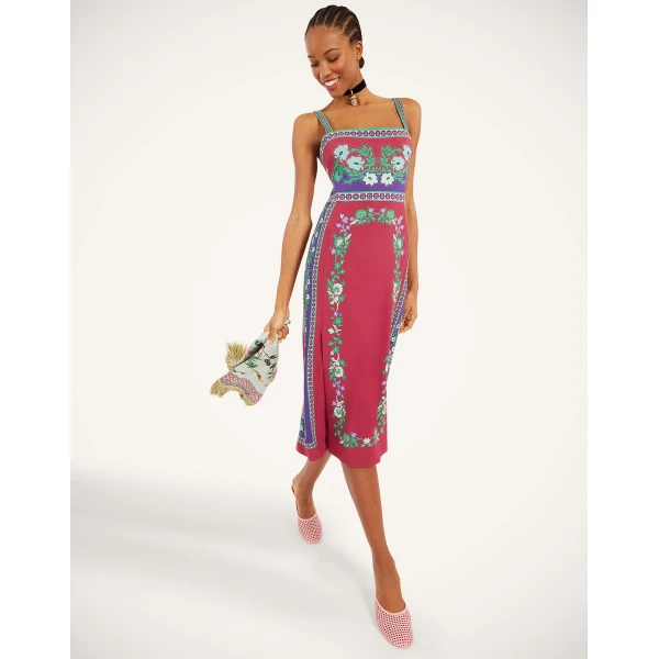 La Double J Buy Me A Martini Dress in Regalia Placée Red, view 2
