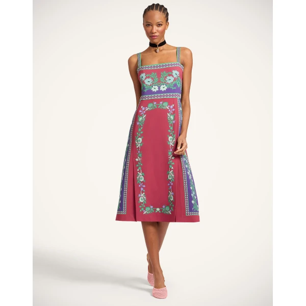 La Double J Buy Me A Martini Dress in Regalia Placée Red, view 4