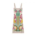 La Double J Buy Me A Martini Dress in Tulip Placée Green