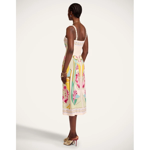 La Double J Buy Me A Martini Dress in Tulip Placée Green, view 3