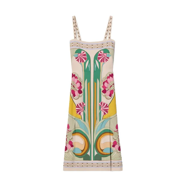 La Double J Buy Me A Martini Dress in Tulip Placée Green