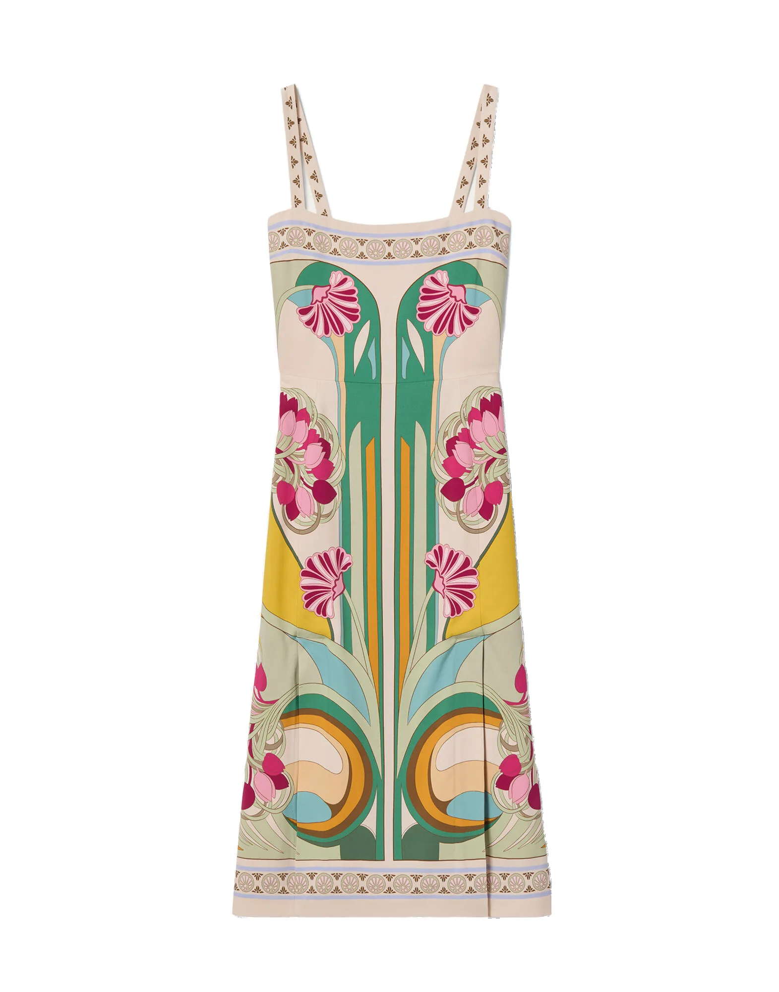 La DoubleJ Buy Me A Martini Dress in Tulip Placée Green - Dresses - Milanese Maximalist Fashion at Luxury Shoes La Double J Buy Me A Martini Dress in Tulip Placée Green