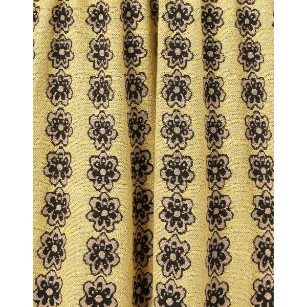 La Double J Caper Dress in Multicolor Gold & Pink, view 6