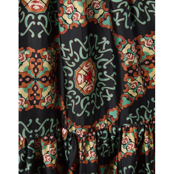 La Double J Capri Dress in Ballata Black, view 6