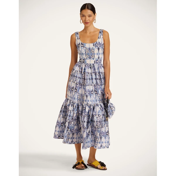 La Double J Capri Dress in Cocoon Blue, view 2