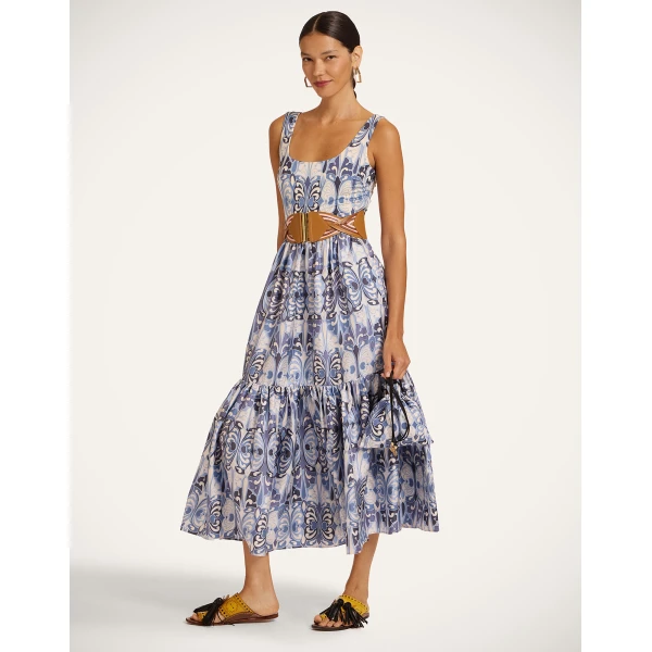 La Double J Capri Dress in Cocoon Blue, view 4