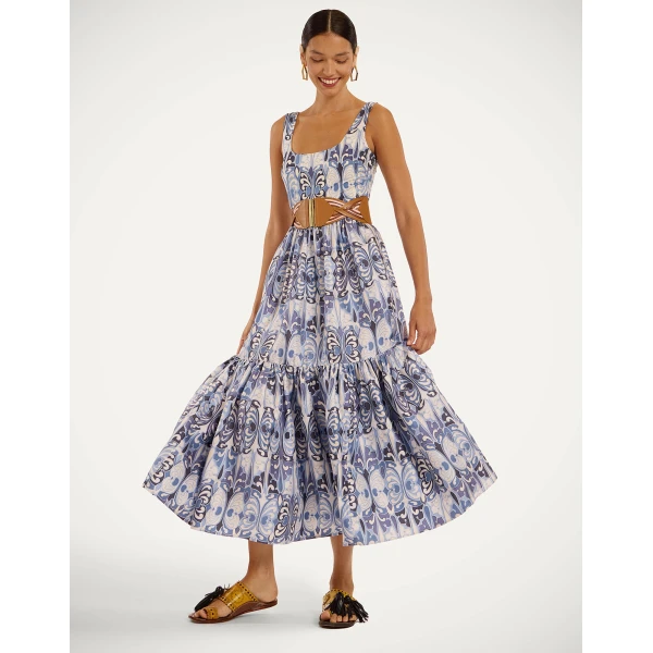 La Double J Capri Dress in Cocoon Blue, view 5