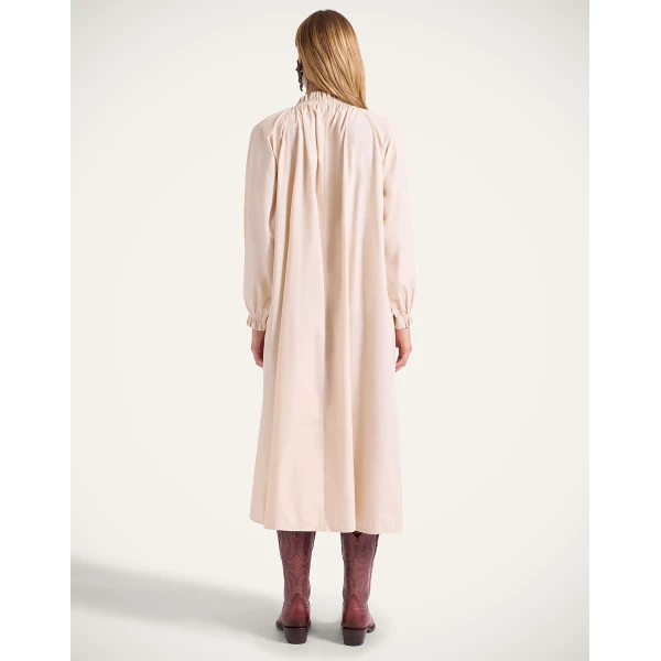 La Double J Cerere Shirt Dress in Solid Pale Pink, view 3