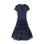 La DoubleJ Chignon Dress in Solid Midnight Blue - Dresses - Milanese Maximalist Fashion at Luxury Shoes La Double J Chignon Dress in Solid Midnight Blue