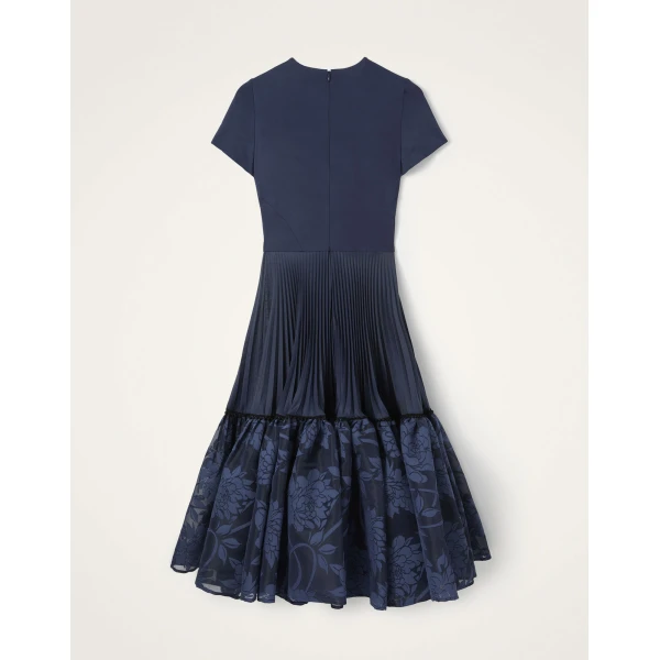 La Double J Chignon Dress in Solid Midnight Blue, view 5
