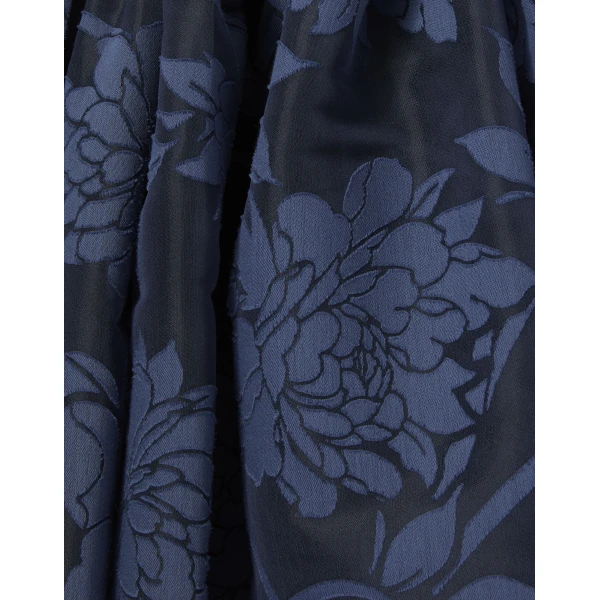 La Double J Chignon Dress in Solid Midnight Blue, view 6