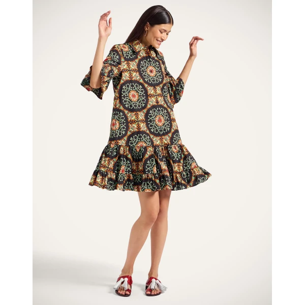 La Double J Choux Dress in Ballata Black, view 2