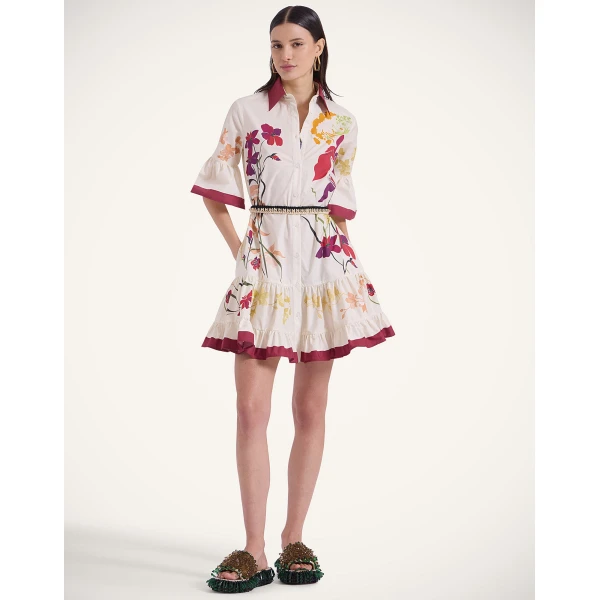 La Double J Choux Dress in Corsage Placée Ivory, view 2
