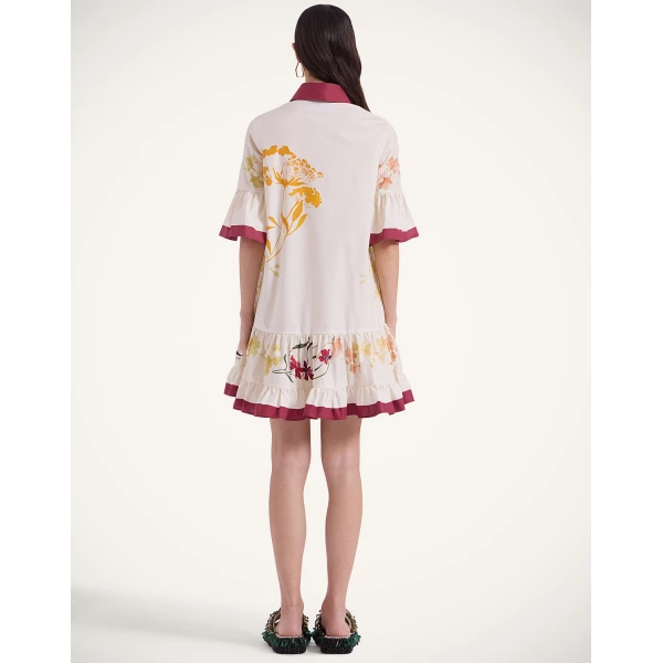 La Double J Choux Dress in Corsage Placée Ivory, view 3