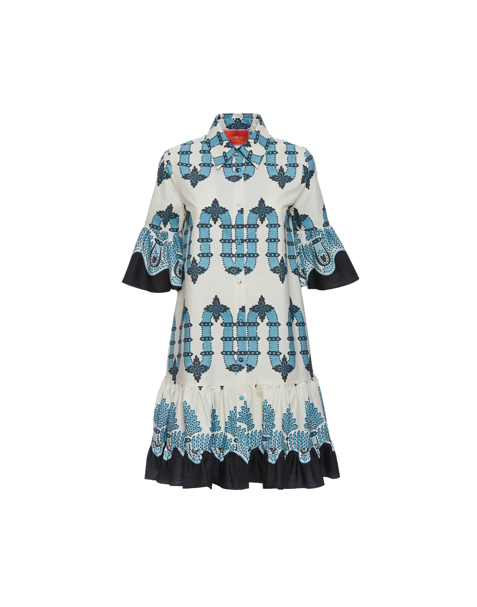 La DoubleJ Choux Dress in Scirocco Placée Ivory - Dresses - Milanese Maximalist Fashion at Luxury Shoes La Double J Choux Dress in Scirocco Placée Ivory