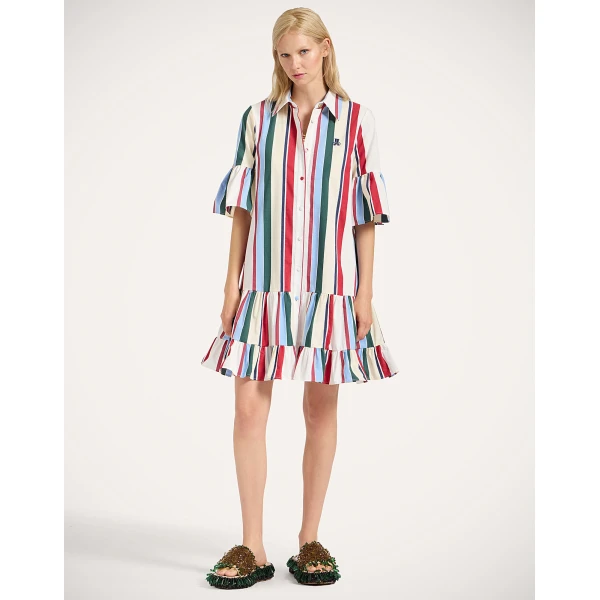La Double J Choux Dress in Stripes Multicolor, view 2