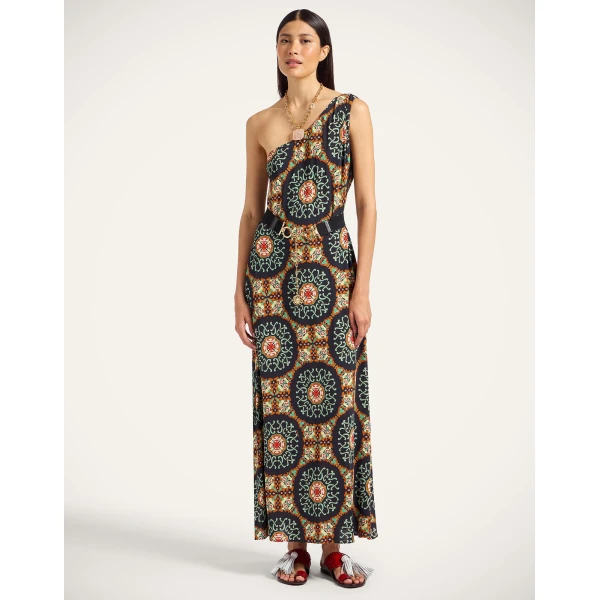 La Double J Clingy Roy Dress in Ballata Black, view 2
