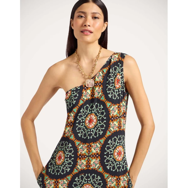 La Double J Clingy Roy Dress in Ballata Black, view 4